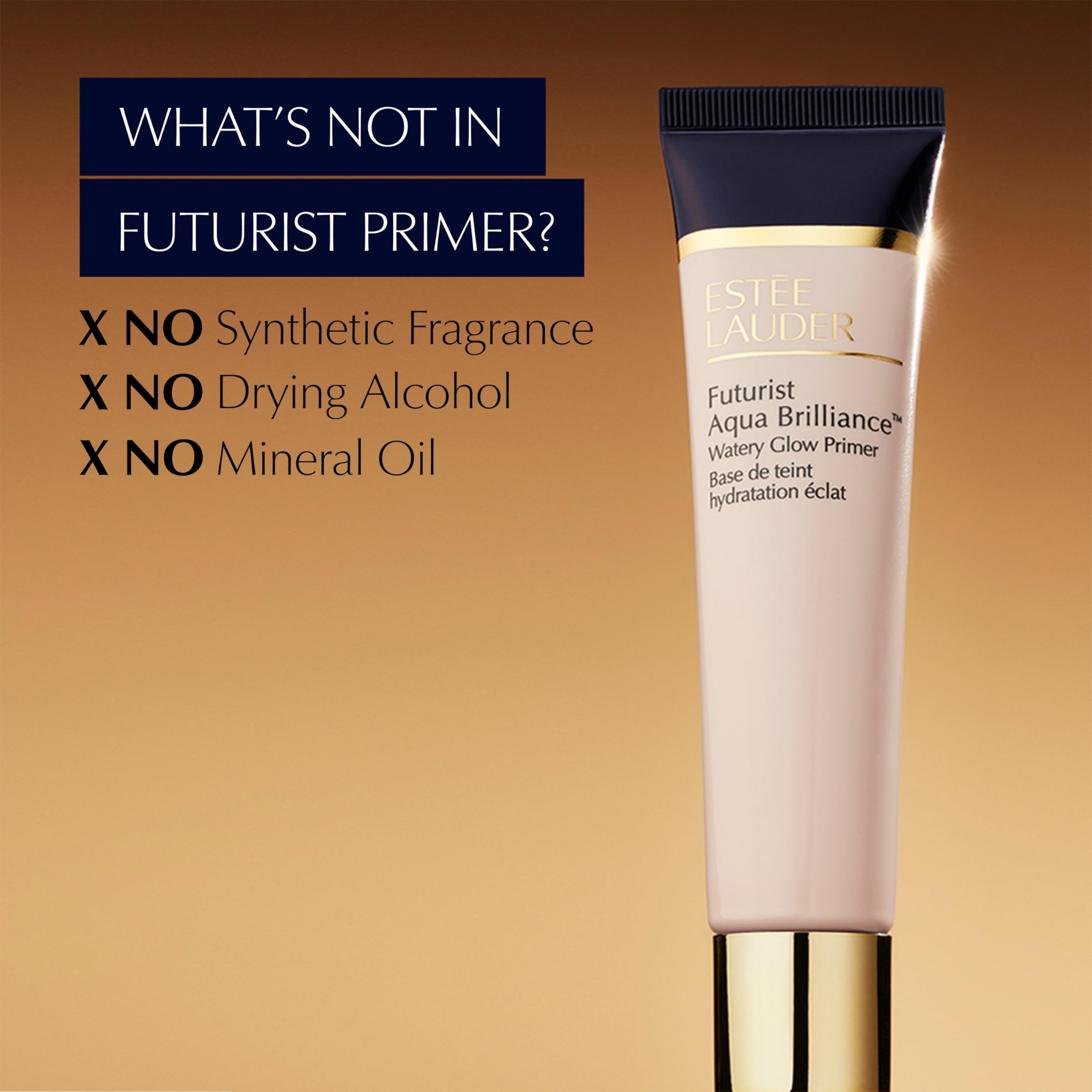 Est'ee Lauder Futurist Aqua BrillianceTM Watery Glow Primer with Hylauronic Acid for Triple Moisture - New