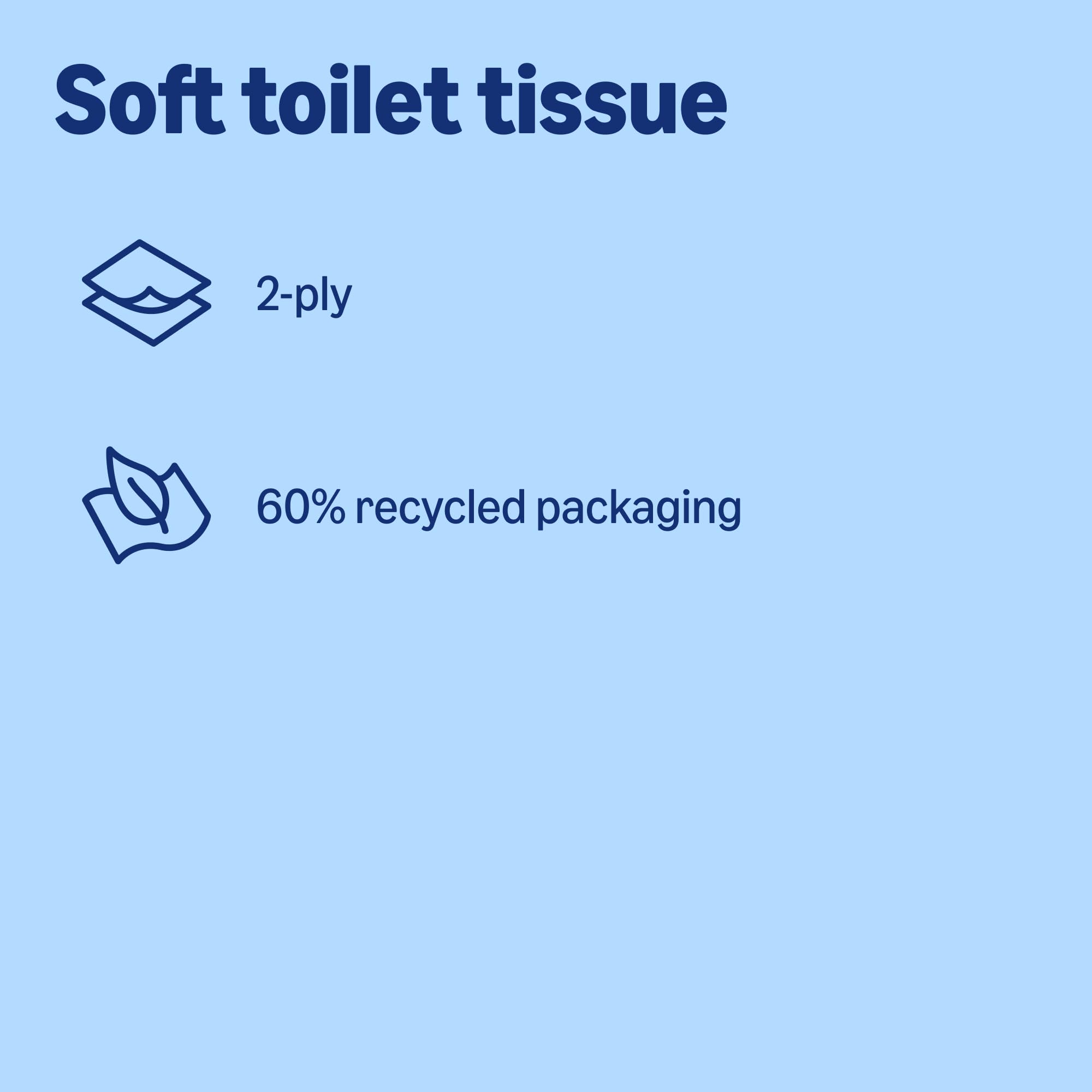 Amazon Soft Toilet Tissue 2-Ply - 45 Rolls (5x9) - 200 Sheets per Roll - FSC Certified Toilet Paper - New