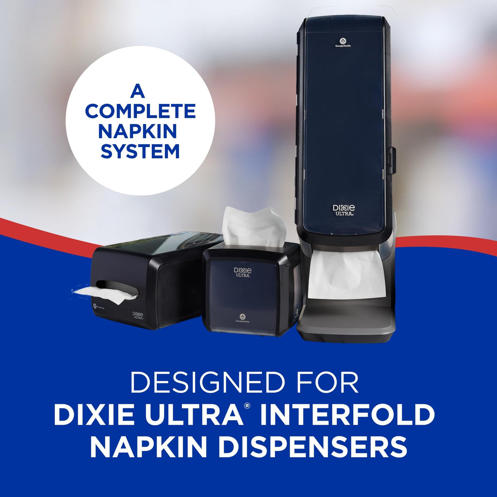 Georgia-Pacific Dixie Ultra Interfold 2-Ply Napkin Dispenser Refill White 24 Packs Case 6000 Napkins - New