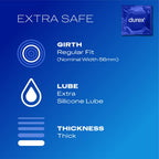 Durex Surprise Me Variety Pack Condoms - 40 Count - Thin Feel, Extra Safe, Pleasure Me, Tickle Me - Ribbed & Dotted - Regular Fit (Packaging May Vary) - New