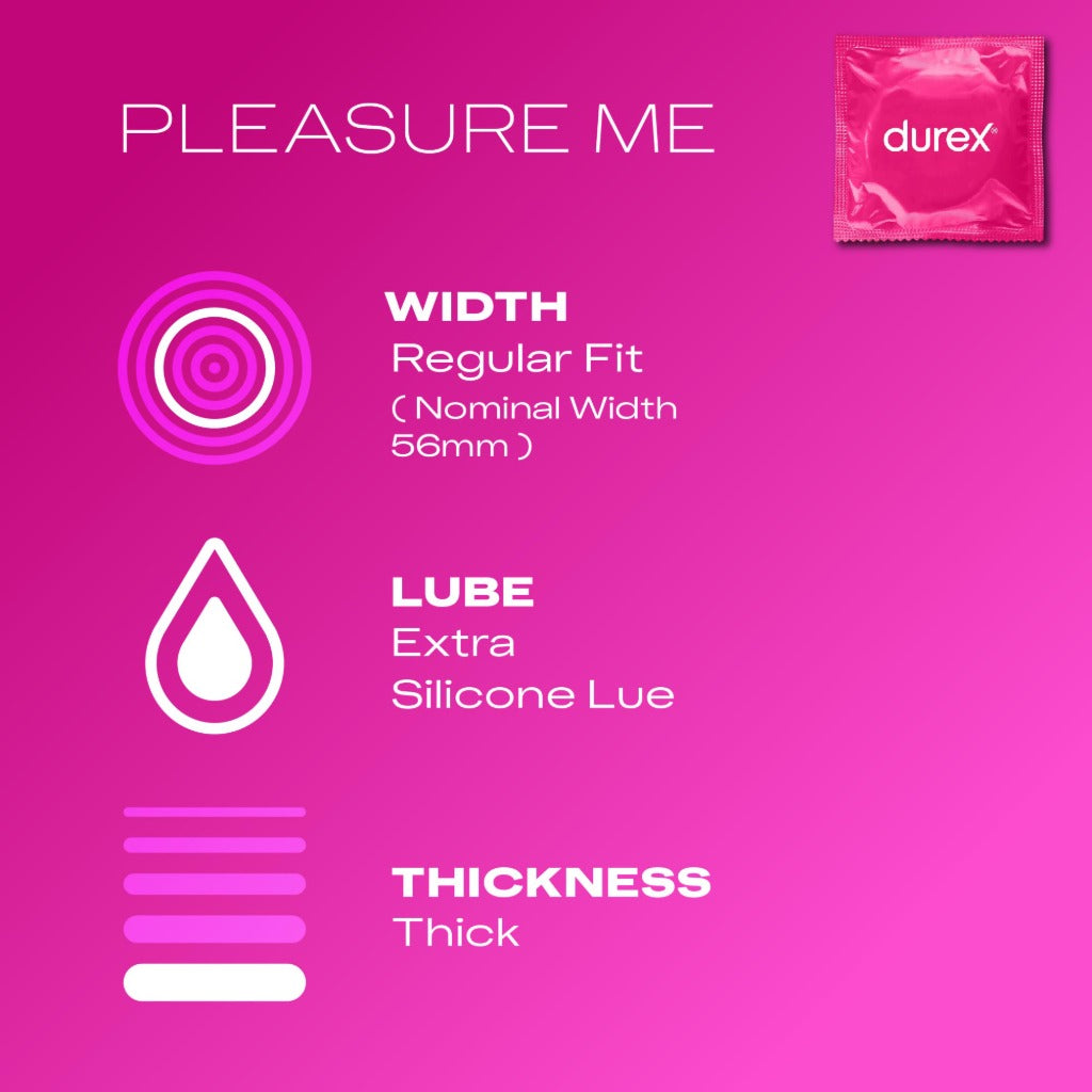 Durex Surprise Me Variety Pack Condoms - 40 Count - Thin Feel, Extra Safe, Pleasure Me, Tickle Me - Ribbed & Dotted - Regular Fit (Packaging May Vary) - New