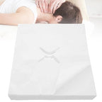 Disposable Massage Face Cradle Covers - 400Pcs Non-Woven Nose Slit Cloths for Massage Table Bench Headrests - Very Good - BBE 03/2029
