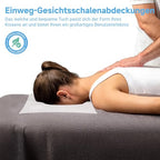Disposable Massage Face Cradle Covers - 400Pcs Non-Woven Nose Slit Cloths for Massage Table Bench Headrests - Very Good - BBE 03/2029