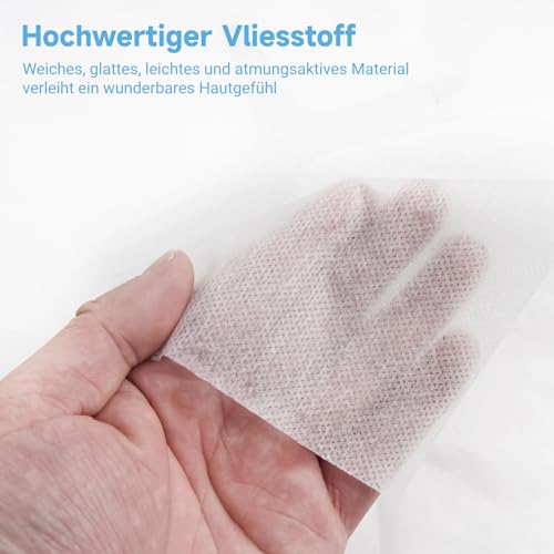 Disposable Massage Face Cradle Covers - 400Pcs Non-Woven Nose Slit Cloths for Massage Table Bench Headrests - Very Good - BBE 03/2029