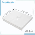 Disposable Massage Face Cradle Covers - 400Pcs Non-Woven Nose Slit Cloths for Massage Table Bench Headrests - Very Good - BBE 03/2029