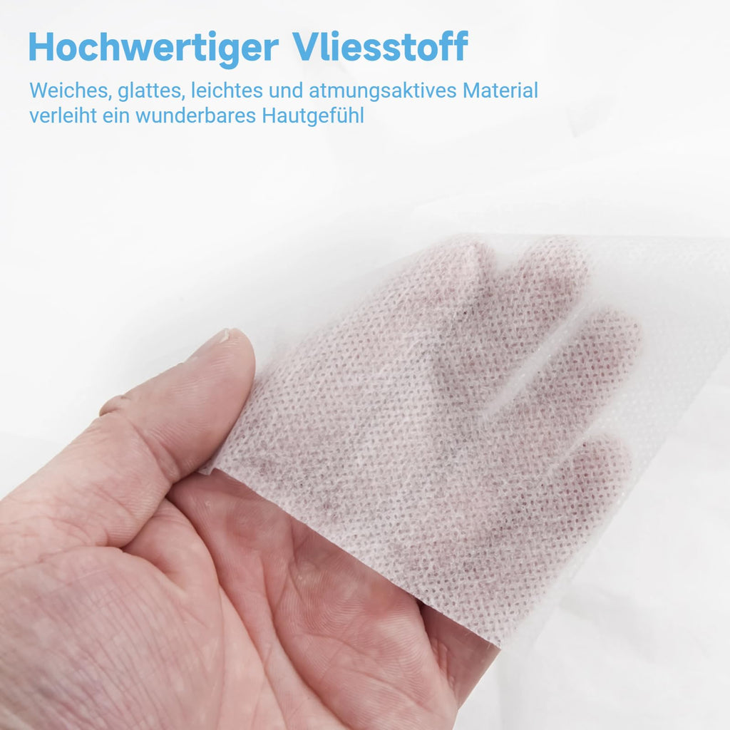 Disposable Massage Face Cradle Covers - 400Pcs Non-Woven Nose Slit Cloths for Massage Table Bench Headrests - Very Good - BBE 03/2029