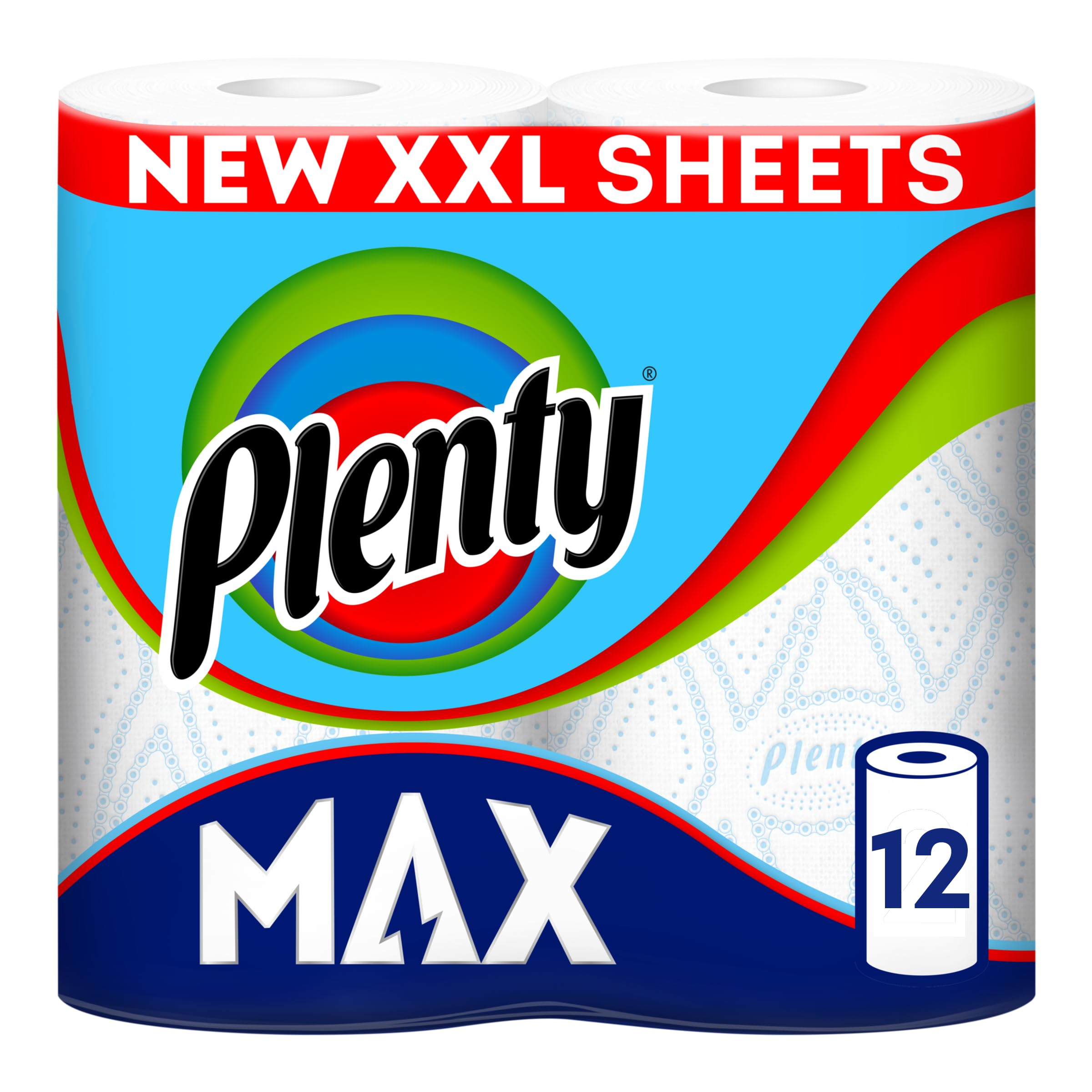 Plenty Max Kitchen Roll 12 Rolls, Kitchen Towel, Kitchen Tissue - Damaged Box