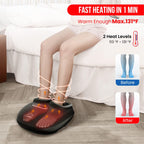 Snailax Shiatsu Foot Massager Machine with Heat, Deep Kneading, Compression, Vibration - Size 13 - Plantar Fasciitis, Neuropathy Foot Warmer - Very Good