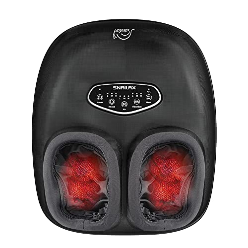 Snailax Shiatsu Foot Massager Machine with Heat, Deep Kneading, Compression, Vibration - Size 13 - Plantar Fasciitis, Neuropathy Foot Warmer - Very Good