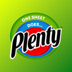 Plenty Kitchen Roll - 6 Rolls - 2-Ply White Kitchen Towel Paper - Absorbent Household Cleaning Tissue - Damaged Box