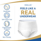 MOLLIS Incontinence Pants Adult Pull Up Nappies - X-Large - 16 Count - Damaged Box