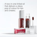 Clinique Pop Tinted Lip Oil + Cheek Oil | Conditions Lips + Gives Cheeks A Natural, Dewy Flush - New