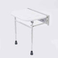 NRS Healthcare Folding Shower Seat with Legs - Adjustable Height Shower Chair - Bathroom Aid Mobility Support - Very Good