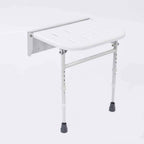 NRS Healthcare Folding Shower Seat with Legs - Adjustable Height Shower Chair - Bathroom Aid Mobility Support - Very Good