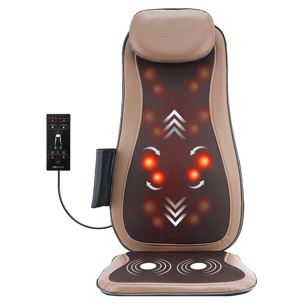 NEVVUE Back Massager Mat - 3D Deep Kneading Body Massage Chair Pad - Full Body Relaxation - Damaged Box