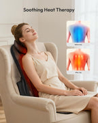 NEVVUE Back Massager Mat - 3D Deep Kneading Body Massage Chair Pad - Full Body Relaxation - Damaged Box