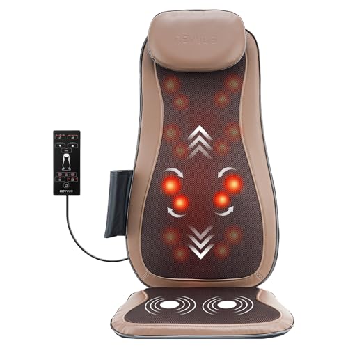 NEVVUE Back Massager Mat - 3D Deep Kneading Body Massage Chair Pad - Full Body Relaxation - Damaged Box