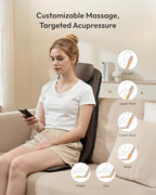 NEVVUE Back Massager Mat - 3D Deep Kneading Body Massage Chair Pad - Full Body Relaxation - Damaged Box