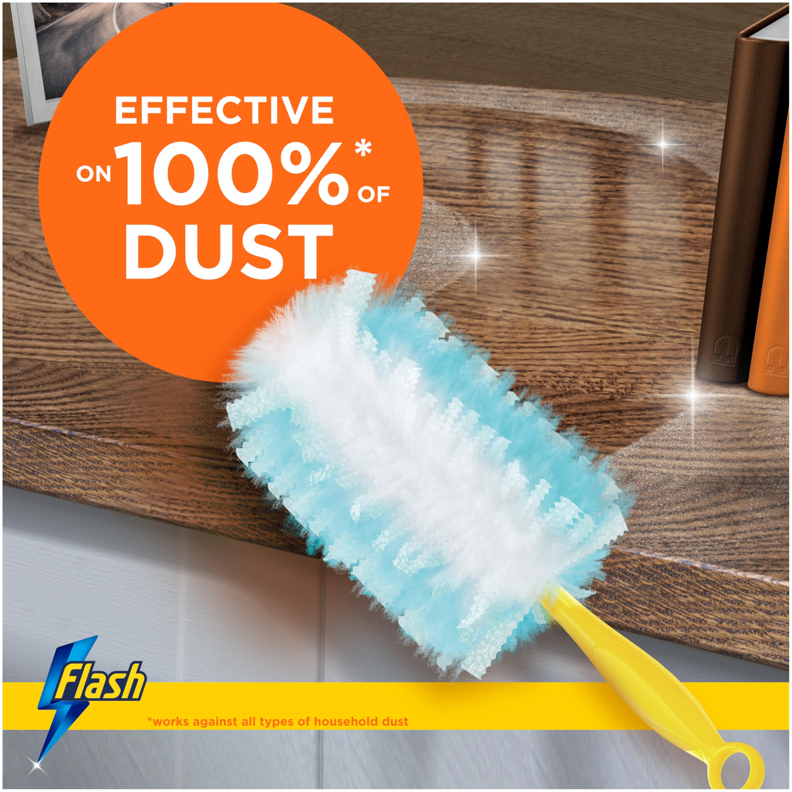 Flash Dust Magnet Duster Refills - Scented - 25 Units - Household Cleaning Dusting Wipes - Damaged Box