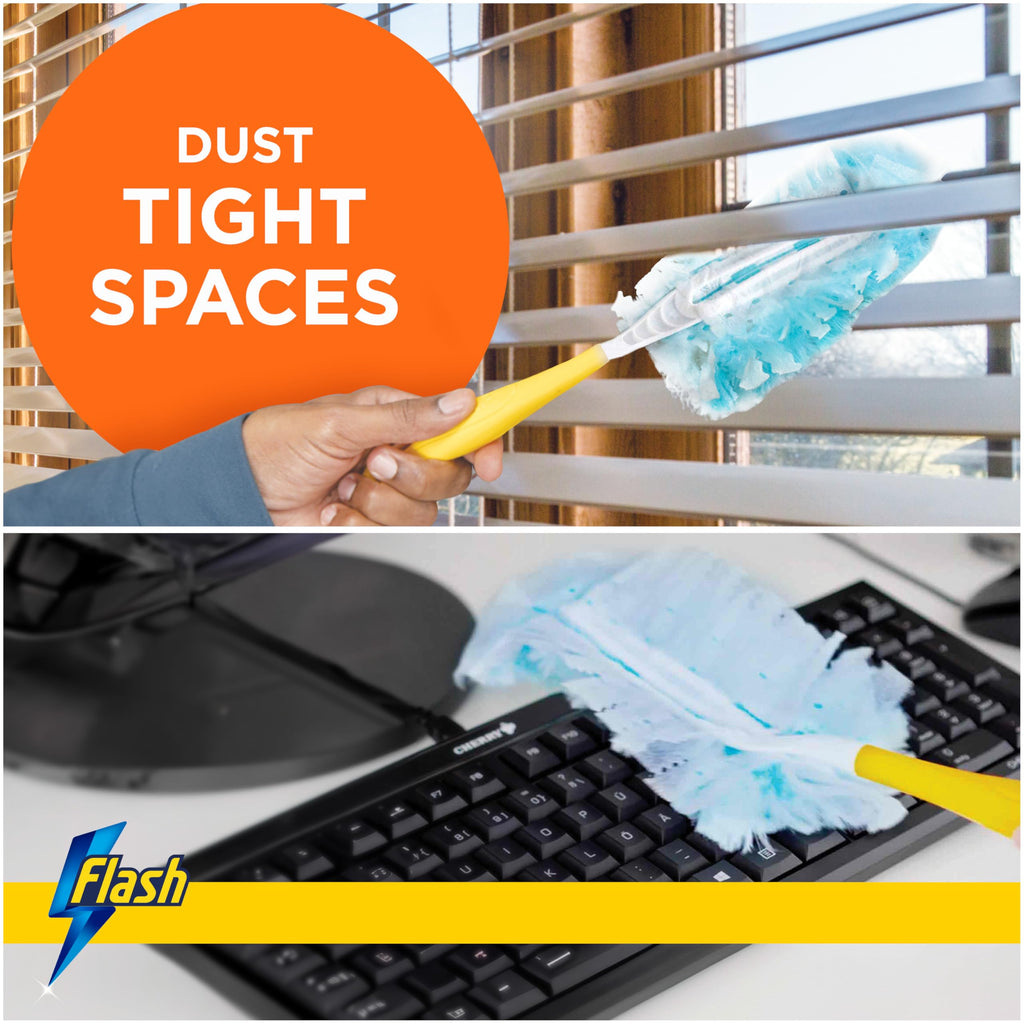 Flash Dust Magnet Duster Refills - Scented - 25 Units - Household Cleaning Dusting Wipes - Damaged Box
