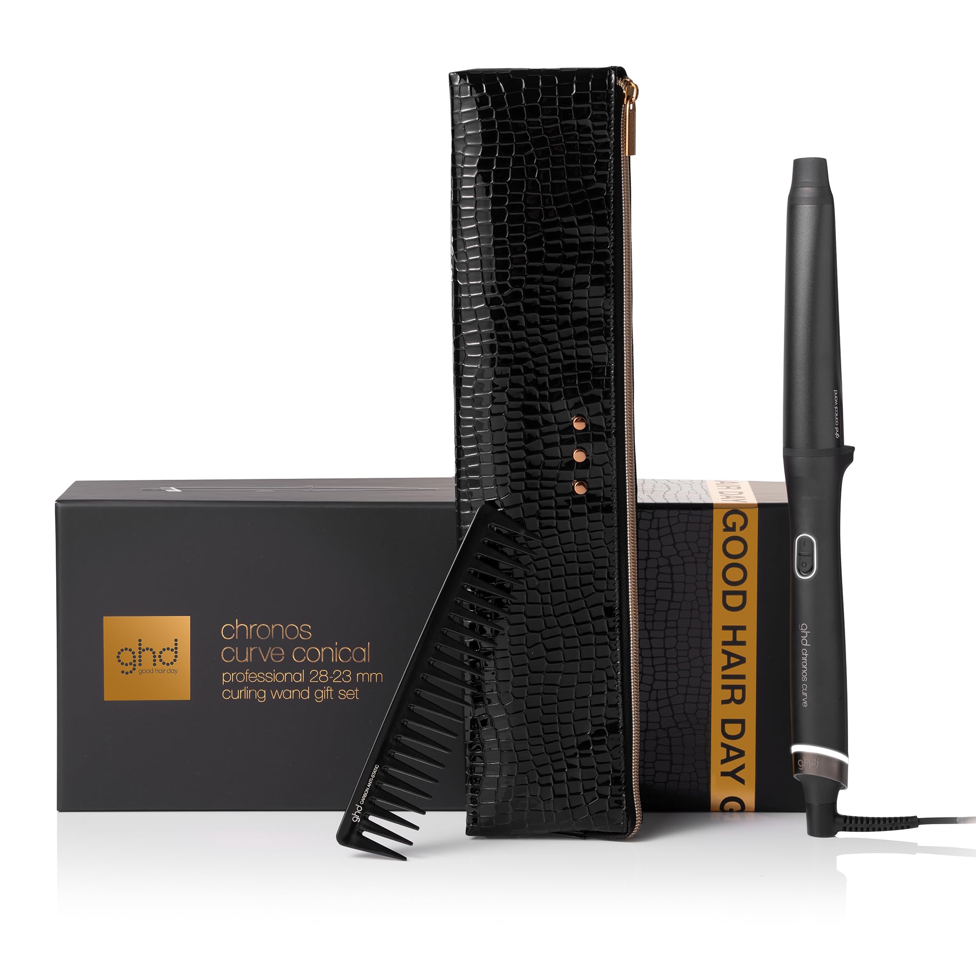 ghd Chronos Curve Hair Curler Wand - Long Lasting Frizz Free Curls - Professional Styling Tool - Very Good