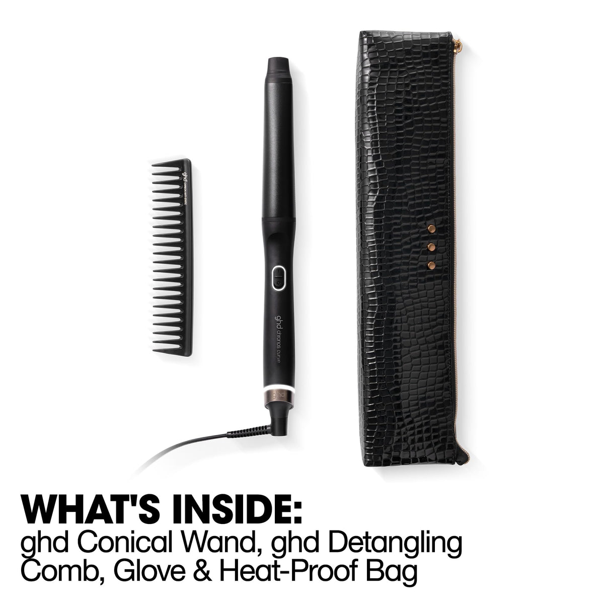 ghd Chronos Curve Hair Curler Wand - Long Lasting Frizz Free Curls - Professional Styling Tool - Very Good