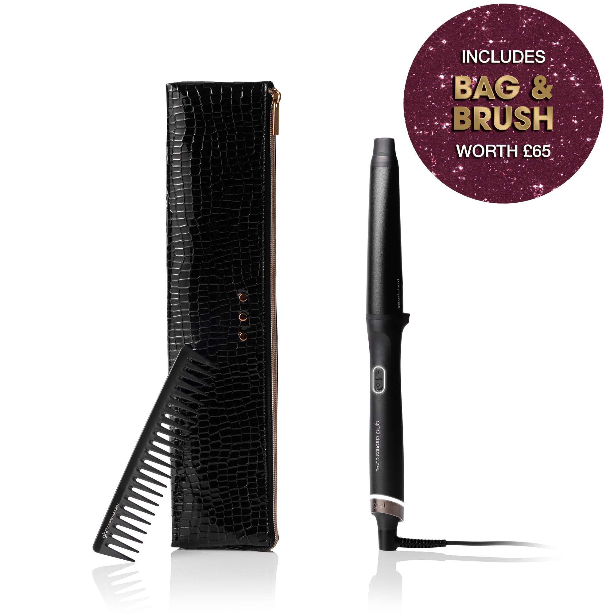 ghd Chronos Curve Hair Curler Wand - Long Lasting Frizz Free Curls - Professional Styling Tool - Very Good