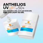 La Roche-Posay Anthelios UVAIR SPF50+ Sunscreen With Hyaluronic Acid & Niacinamide, Ultra-Lightweight, Very High Daily Protection From UVB and UVA Rays, 40ml - Damaged Box