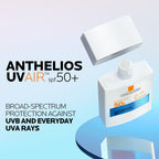 La Roche-Posay Anthelios UVAIR SPF50+ Sunscreen With Hyaluronic Acid & Niacinamide, Ultra-Lightweight, Very High Daily Protection From UVB and UVA Rays, 40ml - Damaged Box