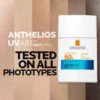 La Roche-Posay Anthelios UVAIR SPF50+ Sunscreen With Hyaluronic Acid & Niacinamide, Ultra-Lightweight, Very High Daily Protection From UVB and UVA Rays, 40ml - Damaged Box