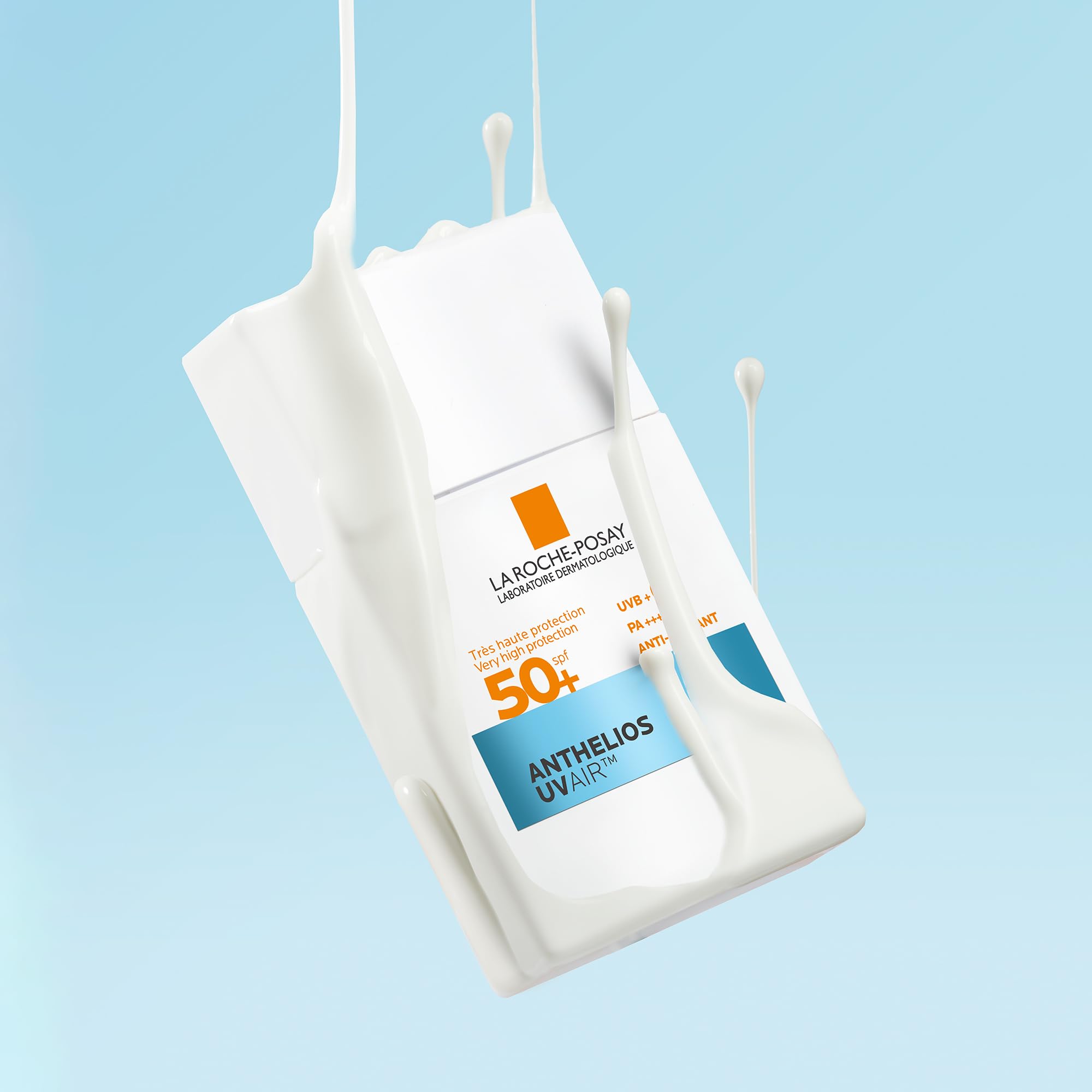 La Roche-Posay Anthelios UVAIR SPF50+ Sunscreen With Hyaluronic Acid & Niacinamide, Ultra-Lightweight, Very High Daily Protection From UVB and UVA Rays, 40ml - Damaged Box