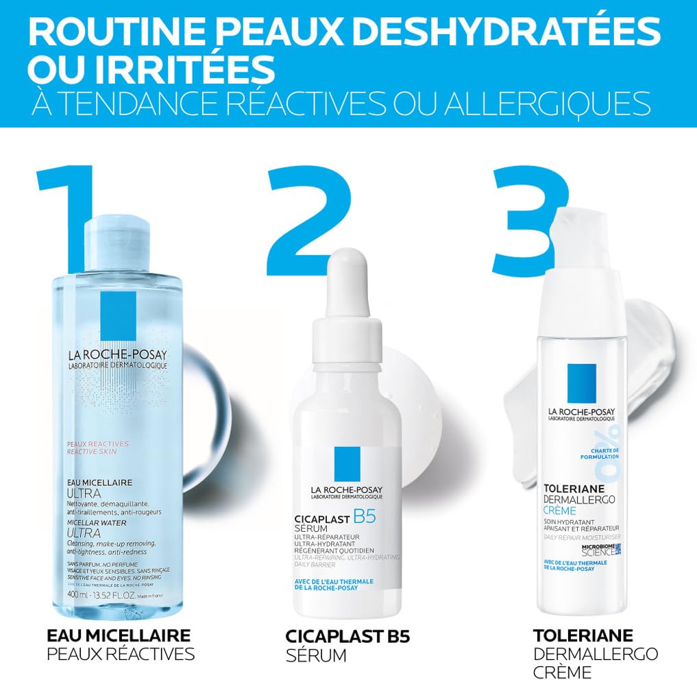 La Roche-Posay Cicaplast B5 Hydrating Face Serum, Repairing Daily Skin Barrier for Dehydrated Skin 30ml - Damaged Box