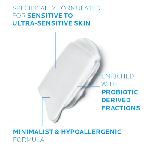 La Roche-Posay Toleriane Dermallergo Cream, Soothing Face Moisturiser, For Dry Ultra Sensitive Allergy Prone Skin, Shea Butter, Squalane, Microbiome Science, 40ml - Damaged Box