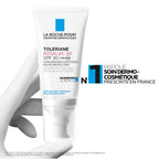 La Roche-Posay Toleriane Rosaliac AR SPF30 Moisturiser, Daily Soothing and Correcting Face Cream for Dry and Redness-Prone Sensitive Skin, with Glycerin, 50ml - Damaged Box