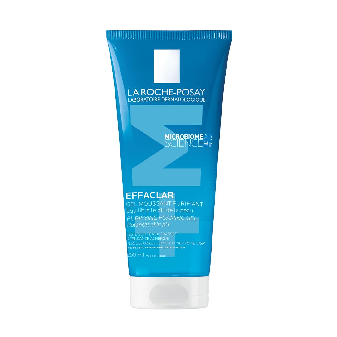 La Roche-Posay Effaclar Purifying Foaming Gel Cleanser, Deeply Cleanses and Reduces Blackheads for Oily and Blemish-Prone Sensitive Skin, with Zinc PCA, 200ml - New