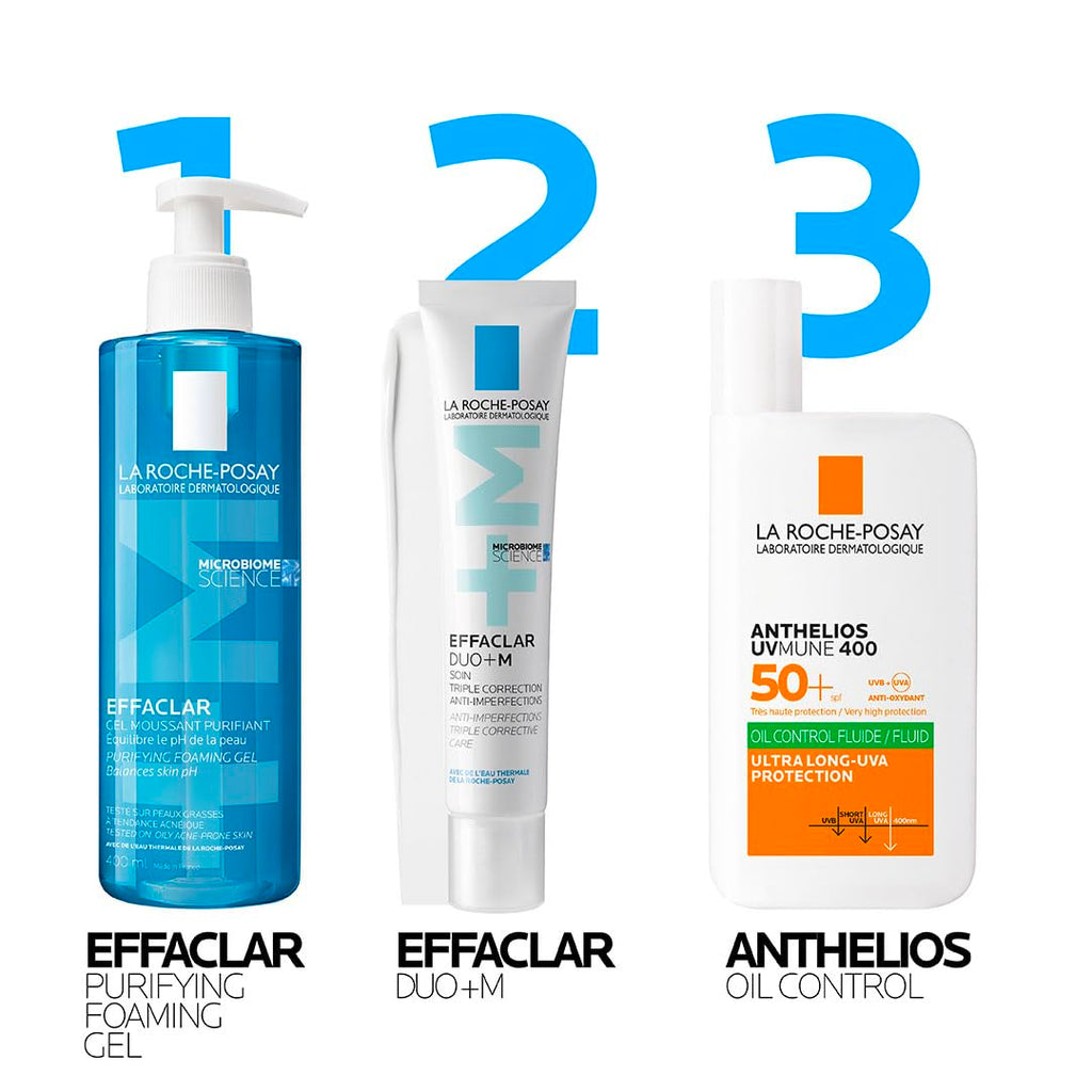 La Roche-Posay Effaclar Purifying Foaming Gel Cleanser, Deeply Cleanses and Reduces Blackheads for Oily and Blemish-Prone Sensitive Skin, with Zinc PCA, 200ml - New