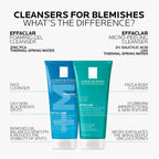 La Roche-Posay Effaclar Purifying Foaming Gel Cleanser, Deeply Cleanses and Reduces Blackheads for Oily and Blemish-Prone Sensitive Skin, with Zinc PCA, 200ml - New