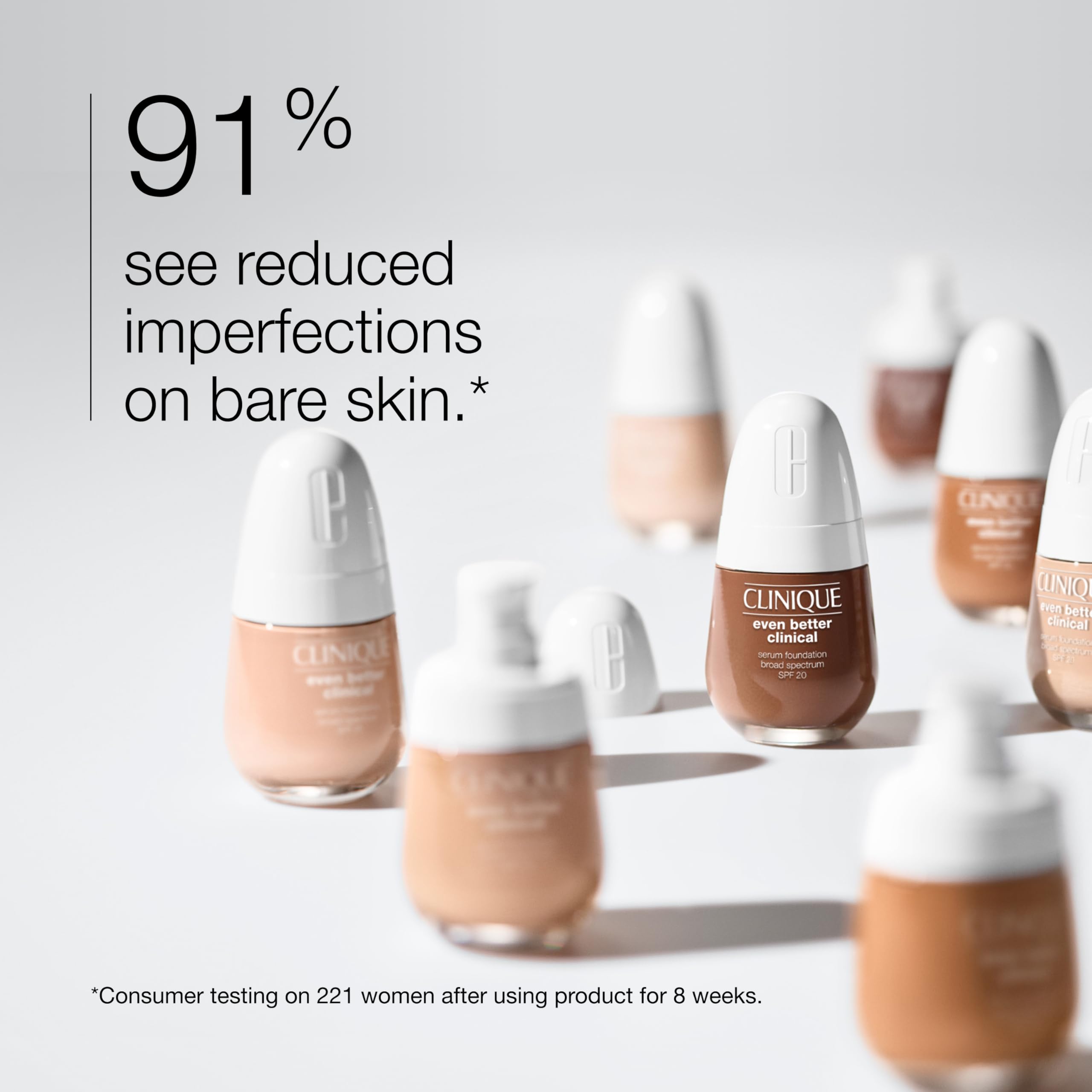 Clinique Even Better Clinical Serum Foundation SPF 20 - Full Coverage, Satin Matte, 3 Serum Technology, 30ml - Damaged Box