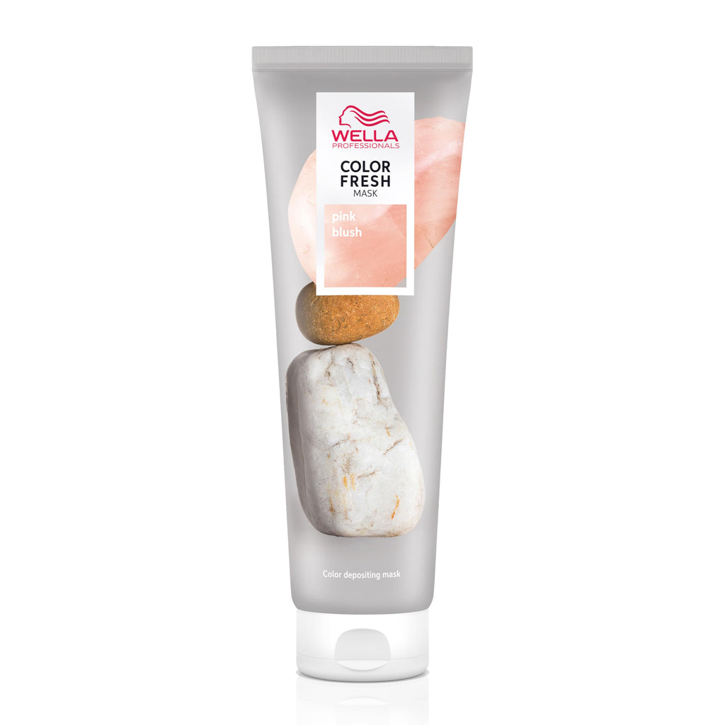 Wella Professionals Pink Blush Color Fresh Mask - Colour Depositing Hair Mask & Home Hair Gloss Treatment - Soft Pink Temporary Hair Dye with Avacado Oil (150ml) - New