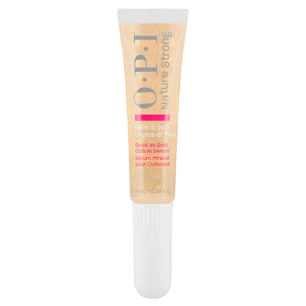 OPI Nature Strong Skincare Good as Gold Cuticle Serum - Natural Origin Formula Nail Conditioner | Treatment for Nail Repair | Cuticle Oil for Manicure, 7ml - Damaged Box