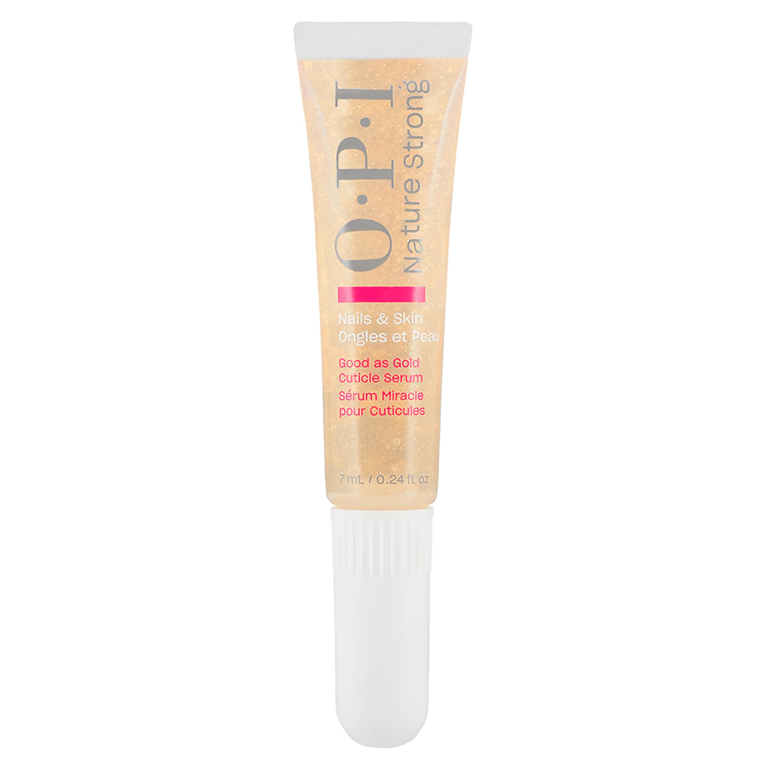 OPI Nature Strong Skincare Good as Gold Cuticle Serum - Natural Origin Formula Nail Conditioner | Treatment for Nail Repair | Cuticle Oil for Manicure, 7ml - Damaged Box