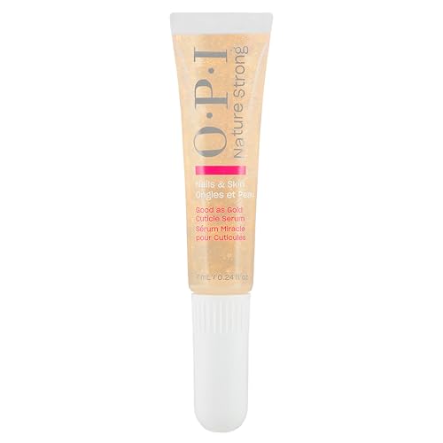 OPI Nature Strong Skincare Good as Gold Cuticle Serum - Natural Origin Formula Nail Conditioner | Treatment for Nail Repair | Cuticle Oil for Manicure, 7ml - Damaged Box