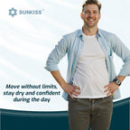 SUNKISS Incontinence Pants for Men, Comfortable, Grey, L, 120 Count(4x30) - Damaged Box