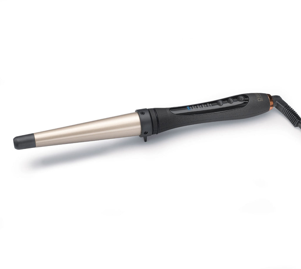 Diva Pro Styling Digital Wand 19-32mm - Macadamia Argan Oil Keratin Infused Ceramic Barrel Hair Curler - Damaged Box
