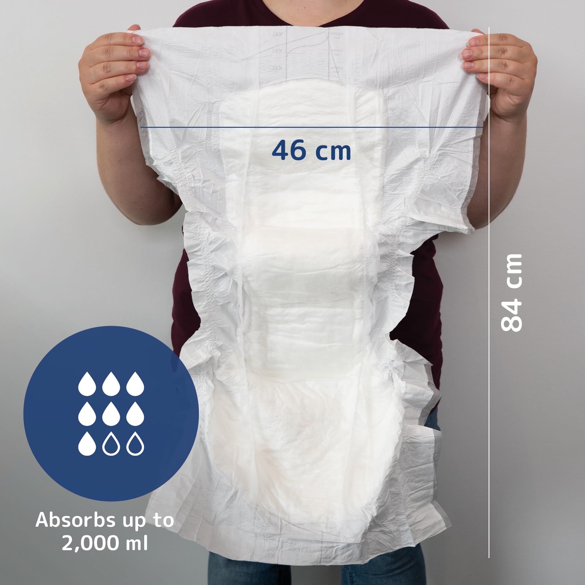 ABENA San Premium Air Plus Incontinence Pads - Shaped XL2 Size 11 - Breathable 16 Pack for Men & Women - Damaged Box