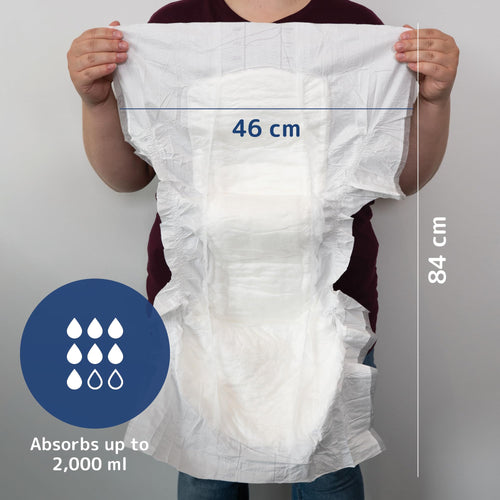 ABENA San Premium Air Plus Incontinence Pads - Shaped XL2 Size 11 - Breathable 16 Pack for Men & Women - Damaged Box