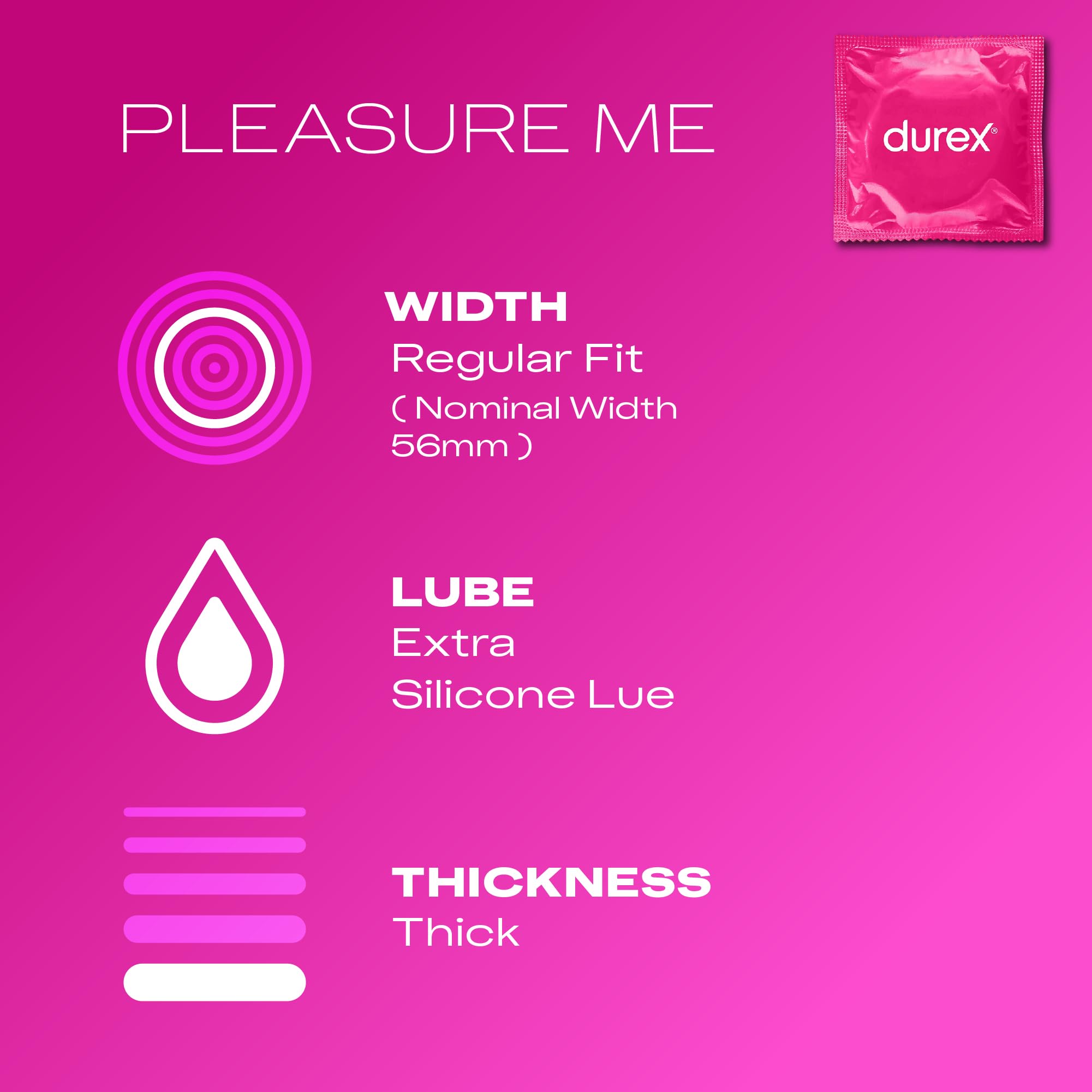 Durex Surprise Me Variety Pack Condoms - 40 Count - Thin Feel, Extra Safe, Pleasure Me, Tickle Me - Ribbed & Dotted Bulk Pack - Damaged Box