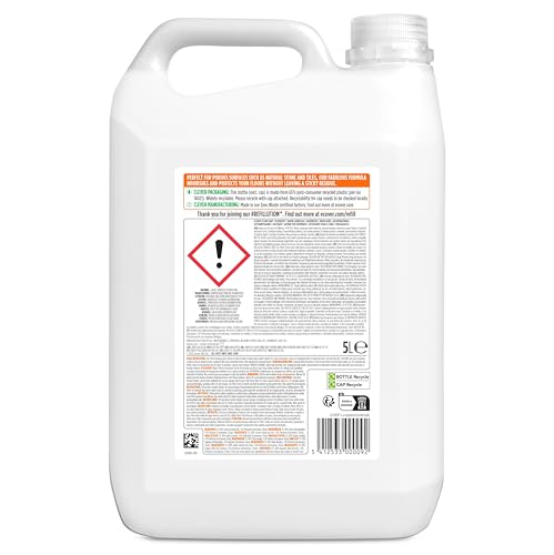 Ecover Floor Soap Refill - Orange & Lemon - 5L Hard Floor Cleaner - Eco-Friendly Liquid - Very Good