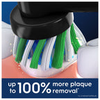 Oral-B Pro Cross Action Original Electric Toothbrush Heads - X-Shape Angled Bristles - Pack of 12 - Black - New