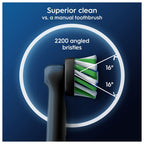 Oral-B Pro Cross Action Original Electric Toothbrush Heads - X-Shape Angled Bristles - Pack of 12 - Black - New
